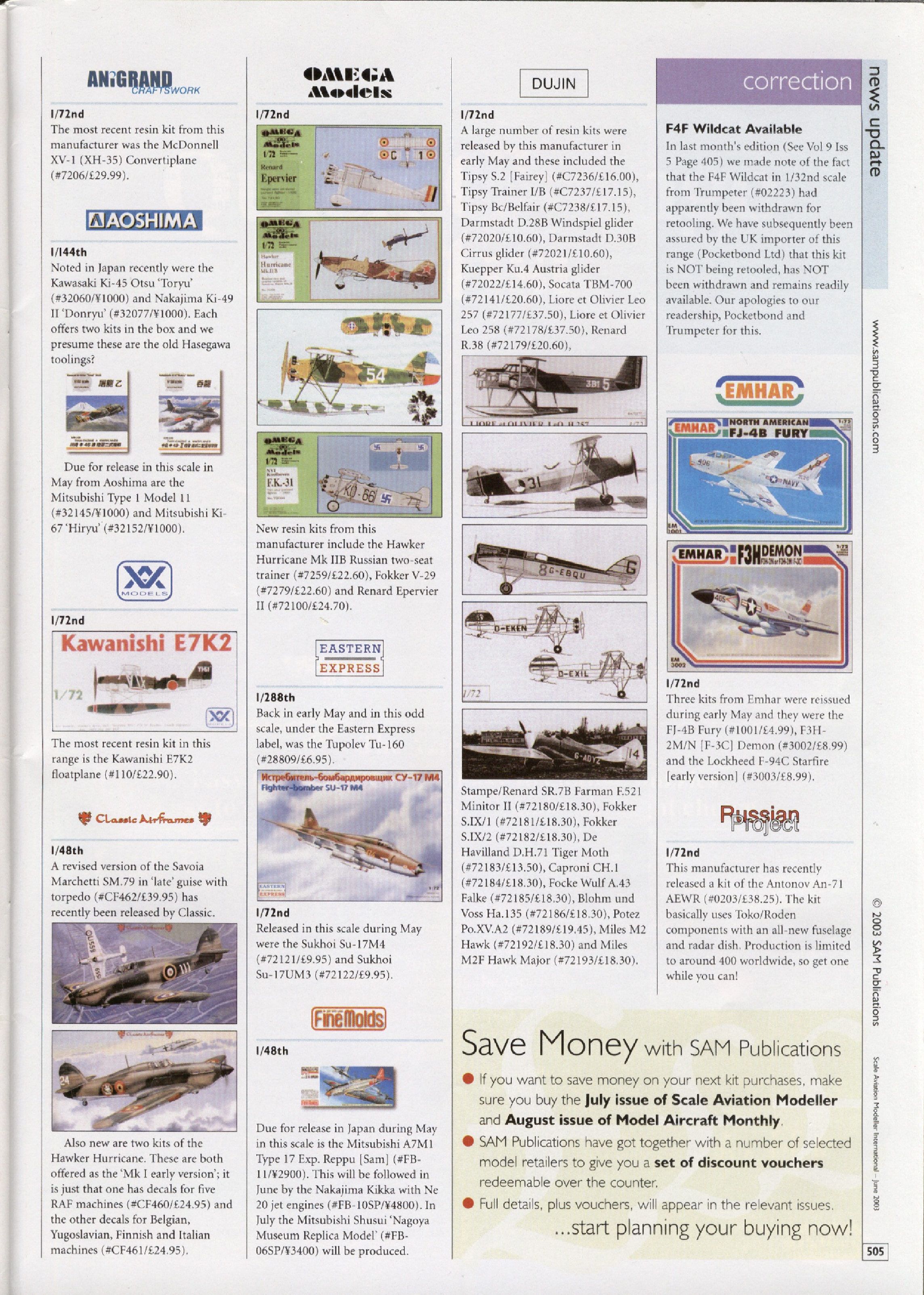 Scale Aviation Modeller International 2003-06